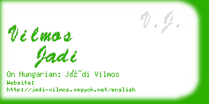 vilmos jadi business card